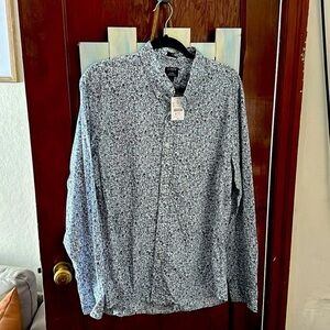 J. Crew Blue and White Dress Shirt